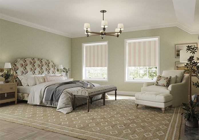 Adelaide, Winnies Stripe Rosies Pink - Twist&Fit Roller Blind - Image 7